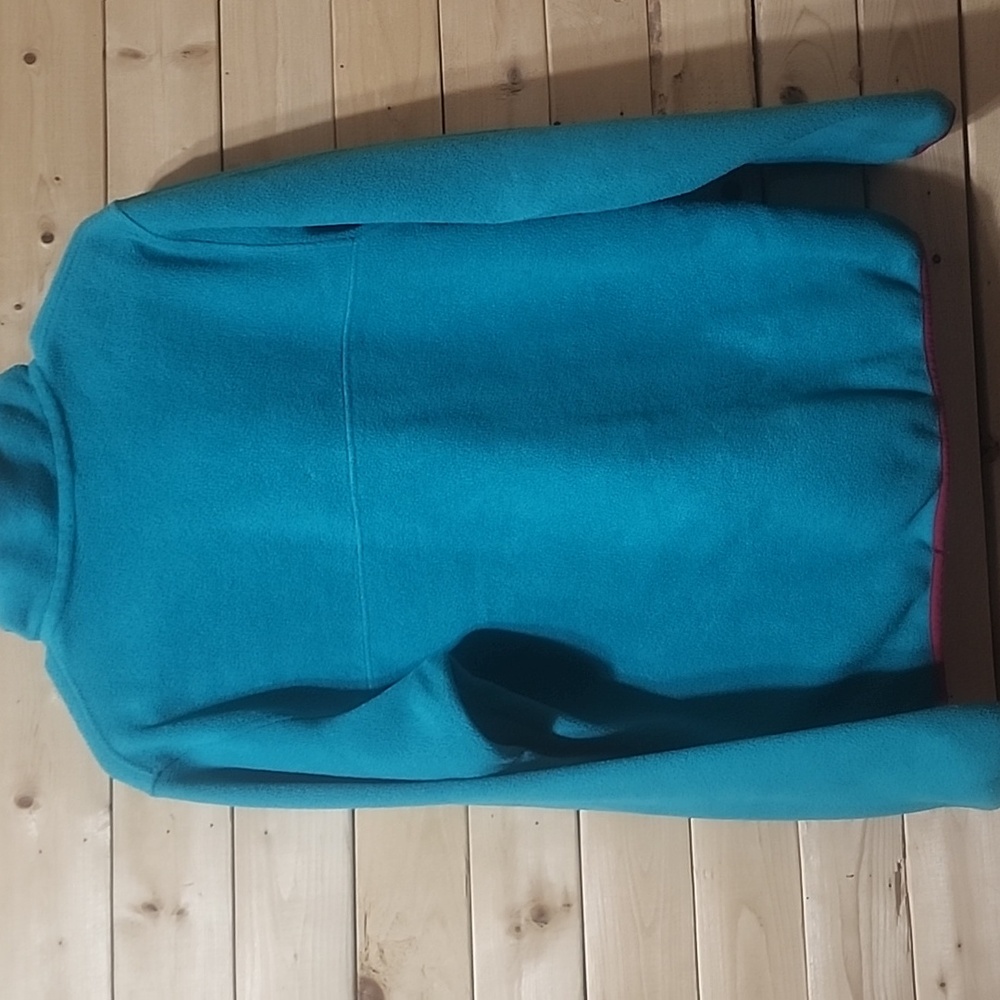 Patagonia Synchilla Snap-T Fleece Pullover Pink/Turquoise Size Medium Womens - Picture 7 of 8
